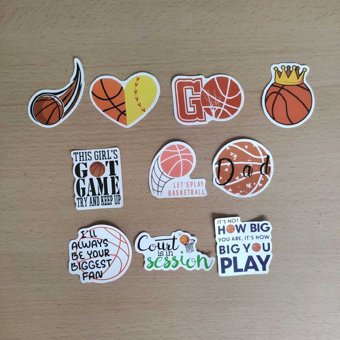 50 Autocolantes Stickers Basketball