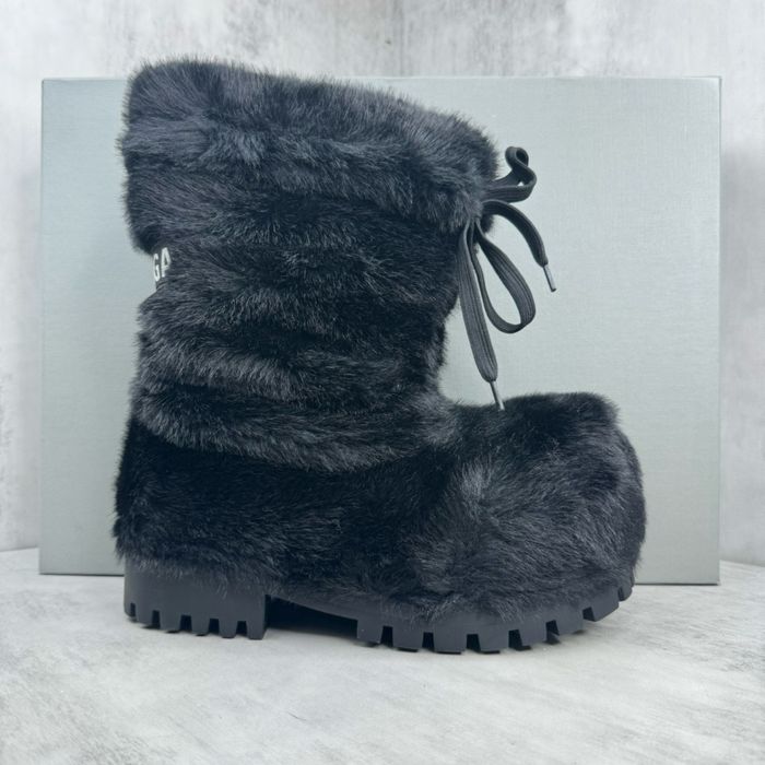 Balenciaga Alaska Fur Boots Ski Black/size 45-46/Люкс якість!