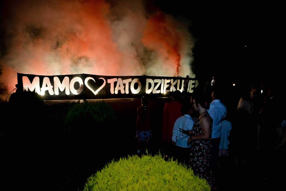Baner na podziękowanie dla rodziców