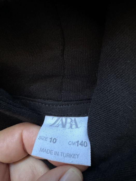 Детское худи zara 140, черное худи