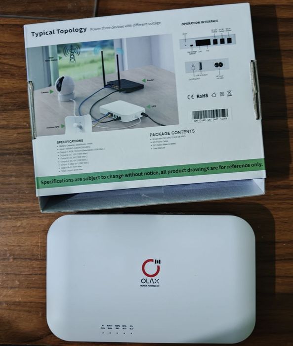 Безперебійник для роутера 20000 mAh UPS ДБЖ ONU