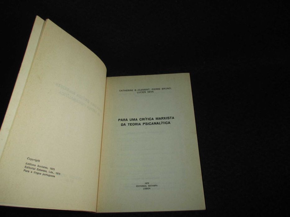 Livro Para uma crítica Marxista da Teoria Psicanalítica