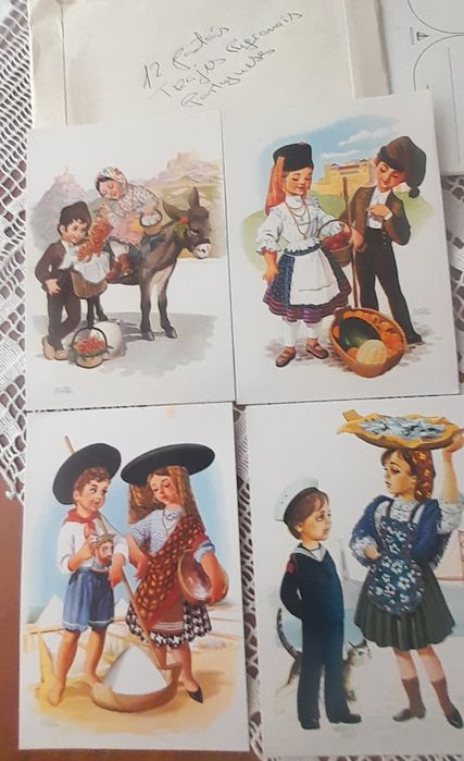 1,50€ Postais regionais portugueses e pregões