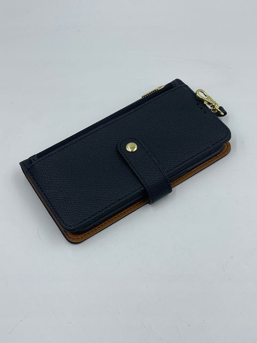 Etui Portfel Do Iphone 15 Pro Max Czarne Z Paskiem I Klapką