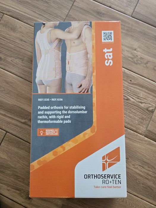 Wysoka orteza gorset piersiowo-lędźwiowo-krzyżowy z regulacją