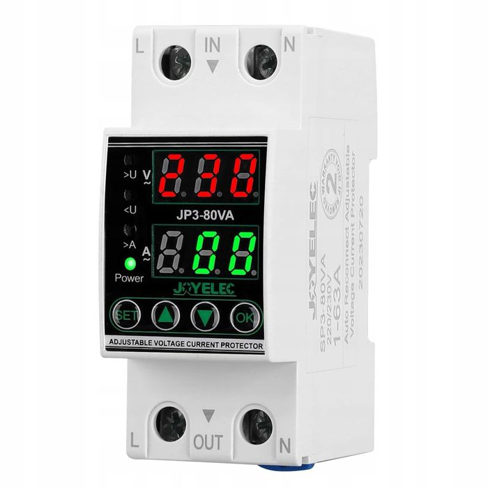 Przekaźnik przeciwprzepięciowy, podnapięciowy, stabilizator napięcia