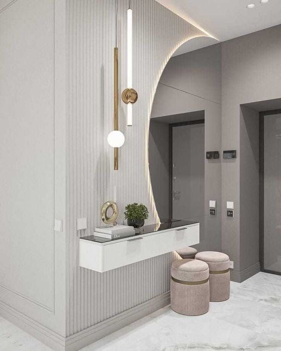 Lustra półokrągłe podświetlane led -różne rozmiary