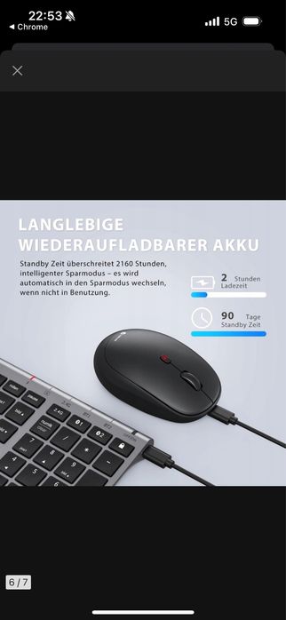 Klawiatura myszka bluetooth przewodowe iclever