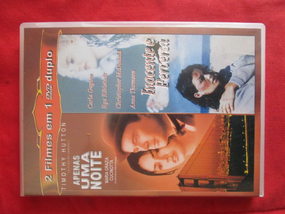 DVD com 2 filmes: Apenas uma Noite e Inocente e Perversa