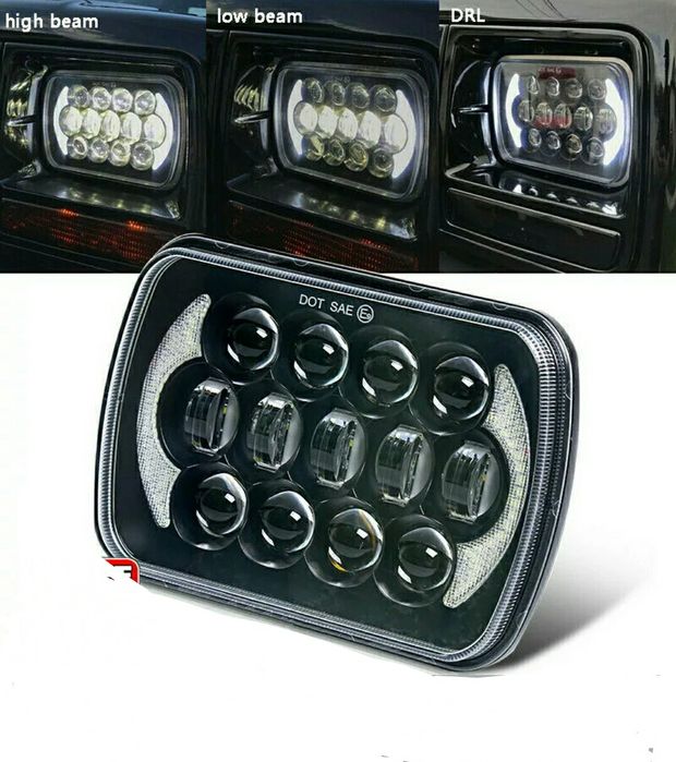Faróis led 225W 9"