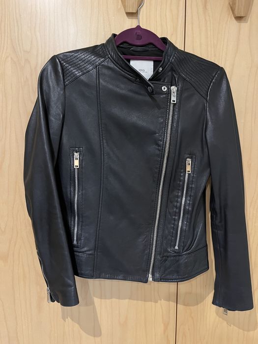 Blusão pele preta