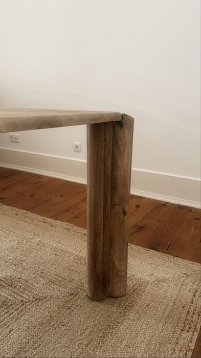 Solid Mango Wood Dining Table (174 x 91 cm)