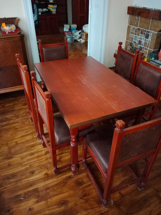 Okazja, stół + 6 krzeseł  - 400 zł