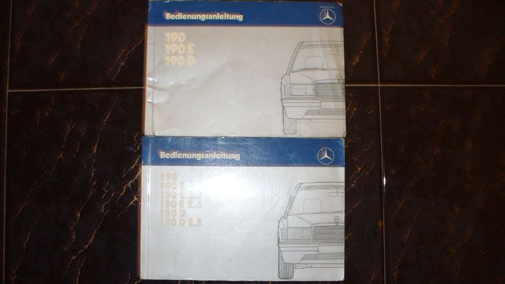 Książka instrukcja obsługi Mercedes W201 190D 2.3E 2.6E
