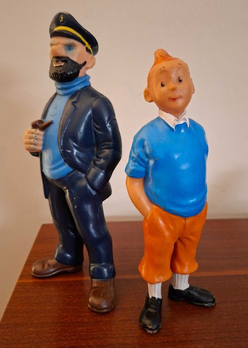 Raras Figuras de Tintin e do Capitão Hadock