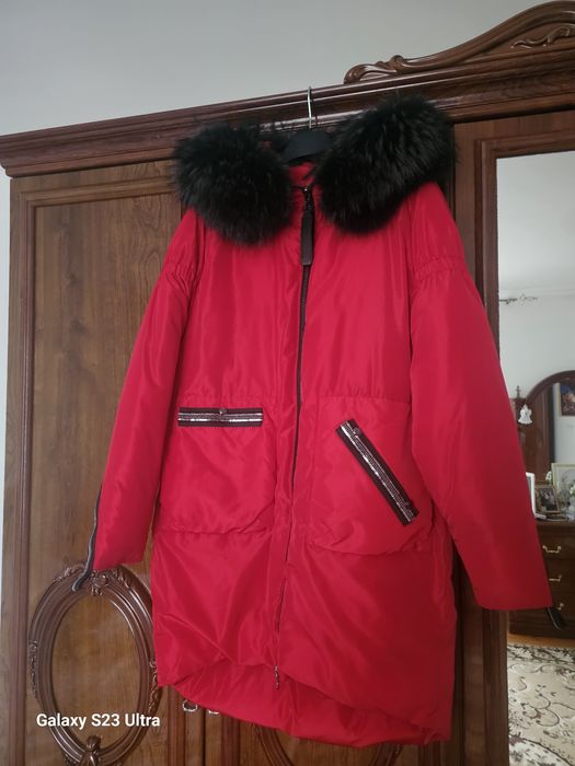 Куртка зимова, подовжена