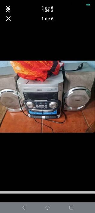 Rádio Philips sem comando