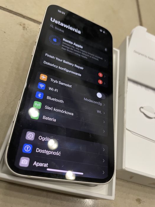 Iphone X biala perla 100% bateria