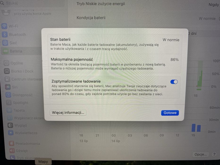 Macbook pro 13 M2 8GB 512GB SSD