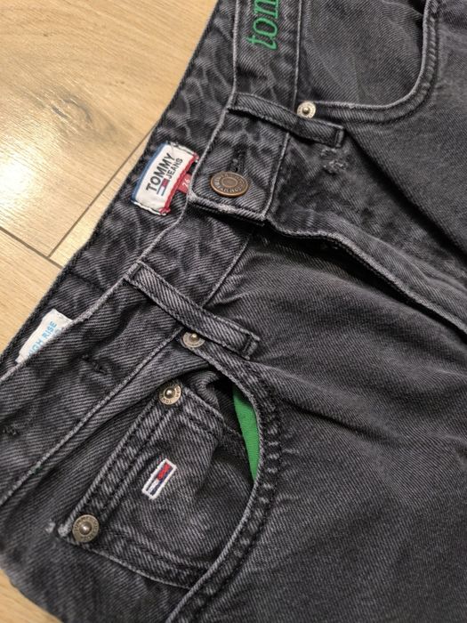 Vintage Tommy Jeans High Rise Tapered 90s Green Label Rare mom jeans