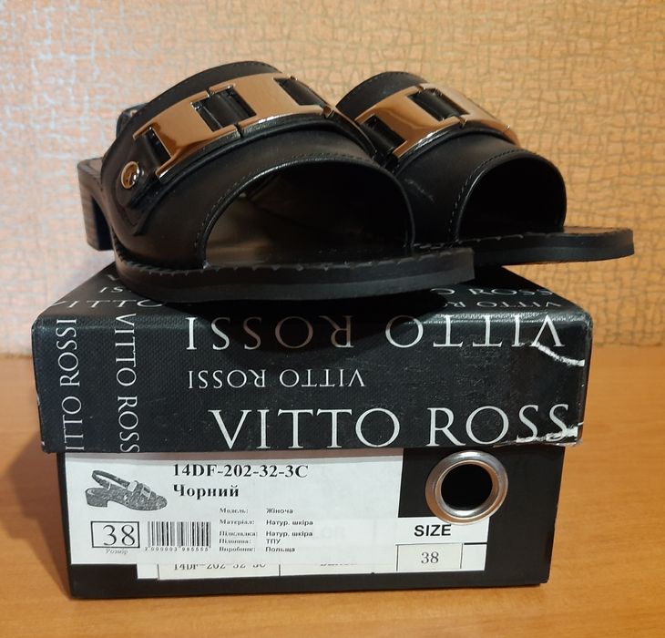 Кожа босоножки VITTO ROSSI