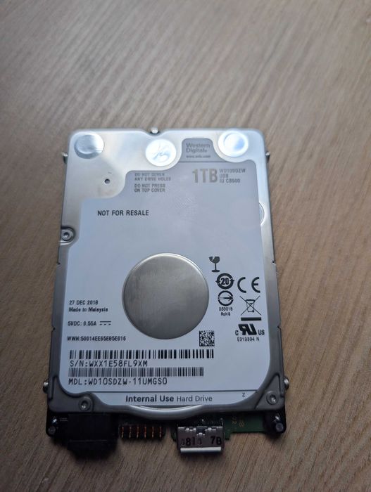 Dysk WD 1TB USB WD10SDZW tylko 650 godzin