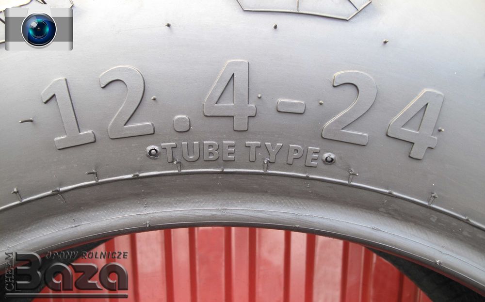 BAZA Opona 12.4-24 GRI 12PR Extra Mocna TUR Ładowacz + Tani Kurier !