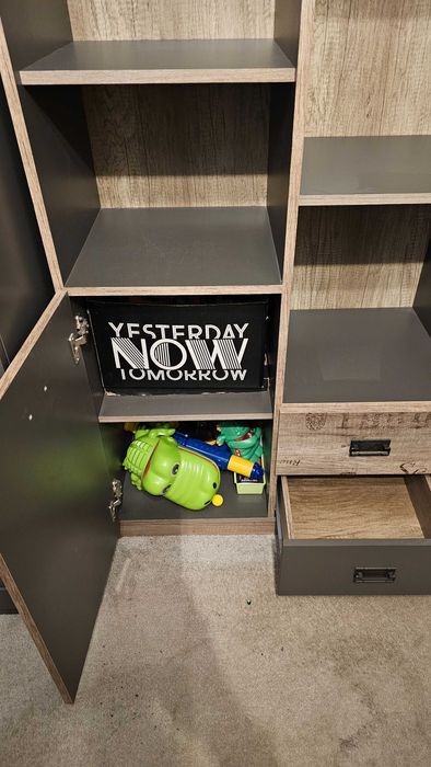 Szafa Malcolm Black Red White BRW