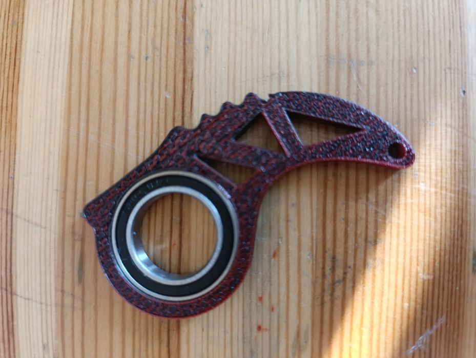 Czerwono czarny key spinner 3d