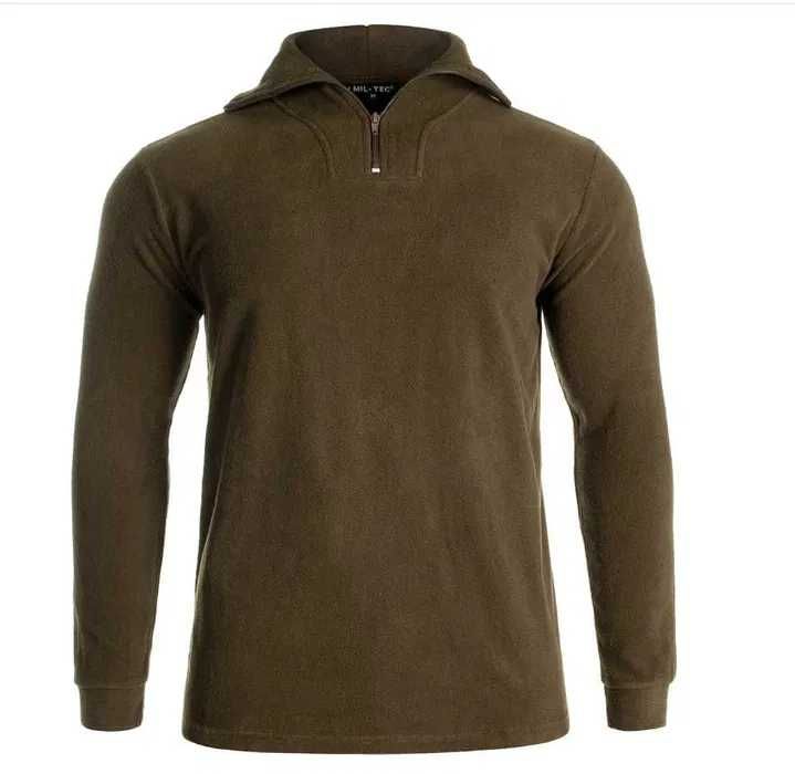 Mil-Tec термобілизна тепла флісова з комірцем на блискавці Olive