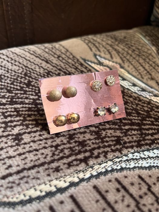 Набір золотих сережок