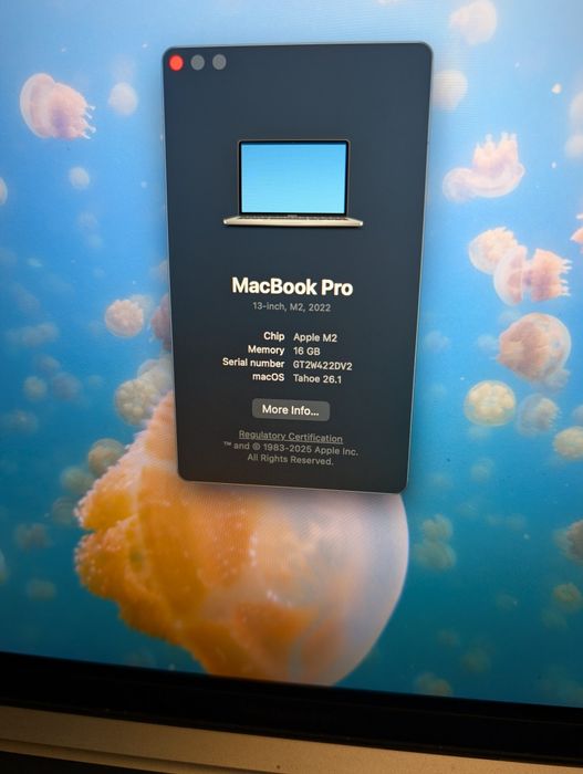 MacBook Pro 13” M2 (2022) | 16GB RAM | 256GB SSD | Caixa + Extras