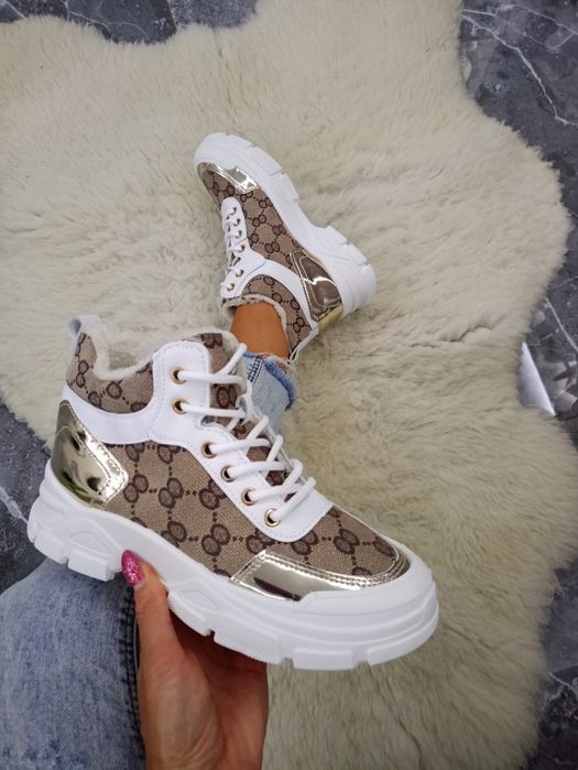 Sneakersy botki ocieplane damskie rozmiar 40