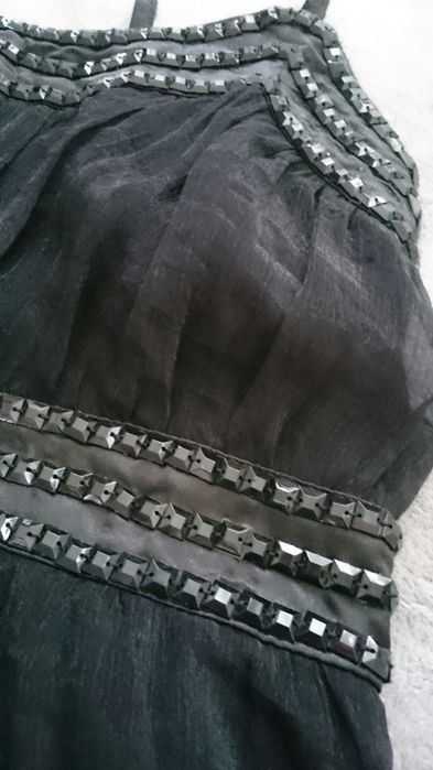 Czarna sukienka roz S na imprezę, Sylwestra