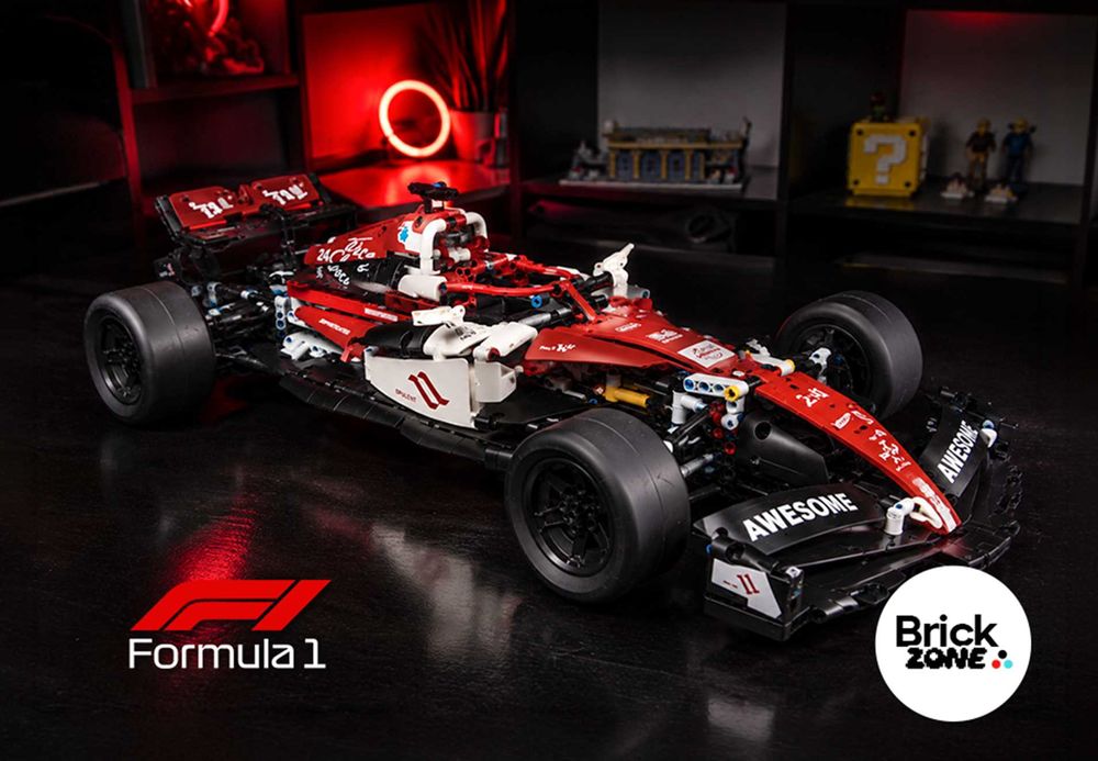 ‼️1420 деталей‼️ Болід Formula Racing Alfa Romeo (JZH-051) Формула 1 ‼️В КОРОБОЧЦІ‼️