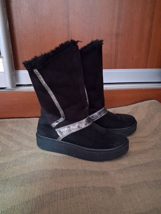 Сапоги  натуральна кожа, р.36