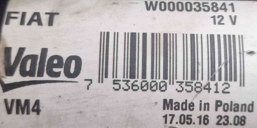 Motor Limpa Vidros Frente W000035844 - FIAT 500L