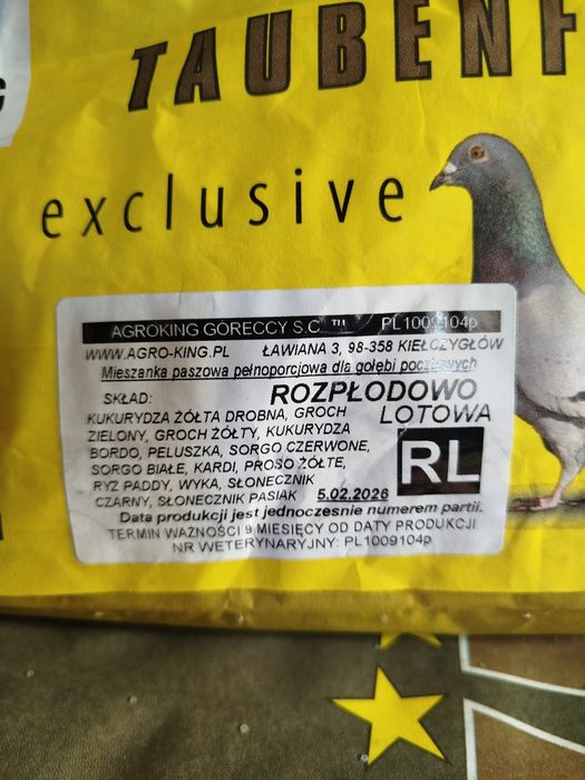 Karma dla gołębi agro king rozpłodowo lotowa