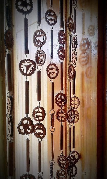 Дверной занавес из бамбука и маньчжурского ореха