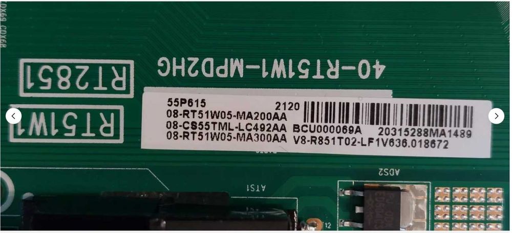 Placa Principal 40-RT51W1-MPD2HG para TCL 50P615