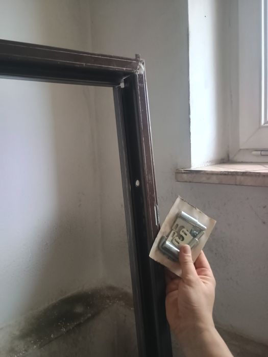 Pół futryna metalowa 80 prawa brązowa nowa!!!