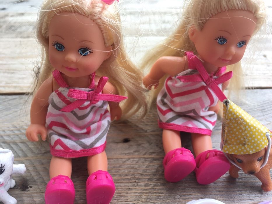 Lalki Evi z pieskami party