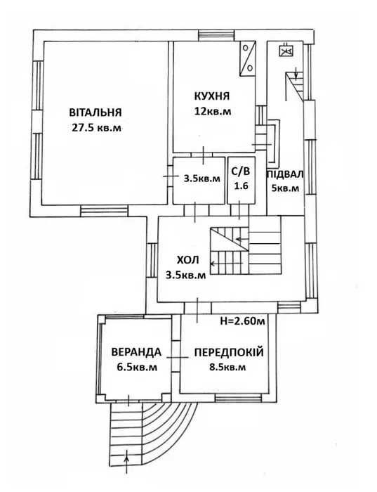 Продаж цегляного будинку 200 м² Погреби Обухівський ліс річка 11 соток