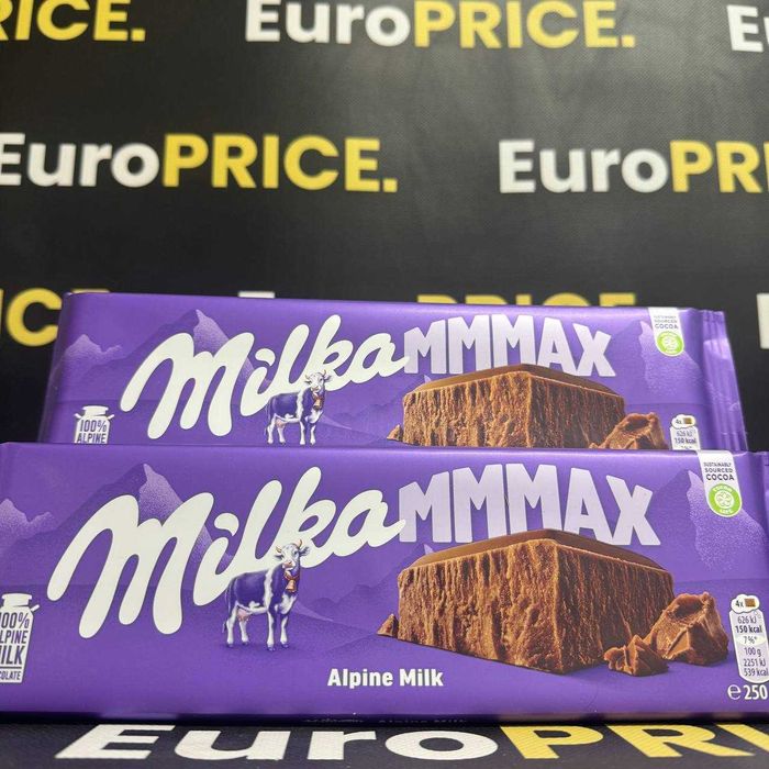 Опт ! Milka MAX Шоколад мілка максі, Шоколад milka mmmax. 300грам !