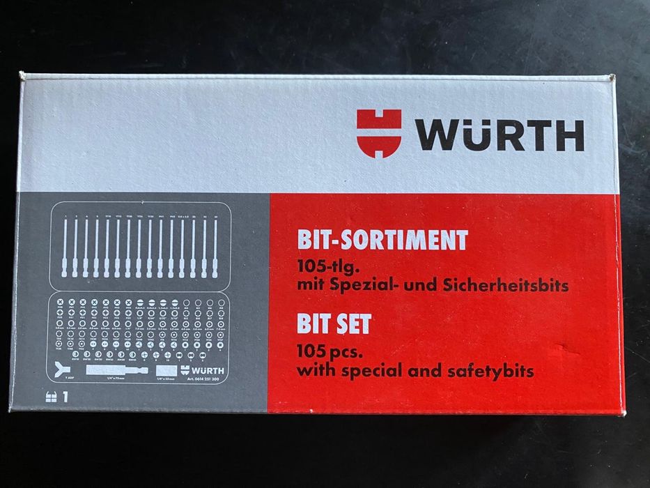 Jogo pontas e bits Wurth