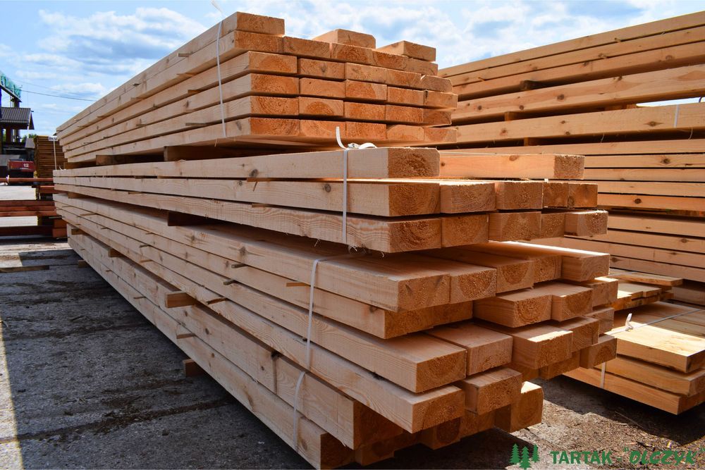 Więźba dachowa - kantówki, krokwie, łaty, kontrłaty, deski - PRODUCENT