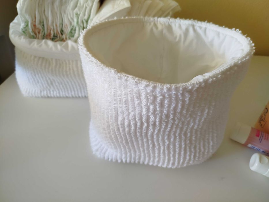 Cestos organizadores produtos higiene