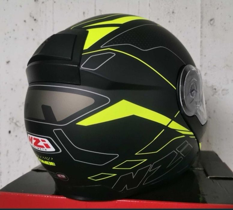 Capacete NZI Combi 2 Sword Fluor / Preto Matte ( NOVOS )