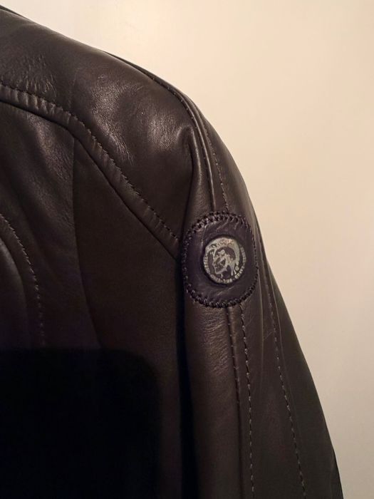 Blusão castanho Pele  Diesel tamanho XS (44)