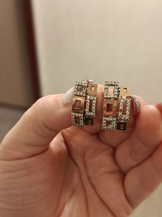 серебряные серьги 925 снапайкамиизолота